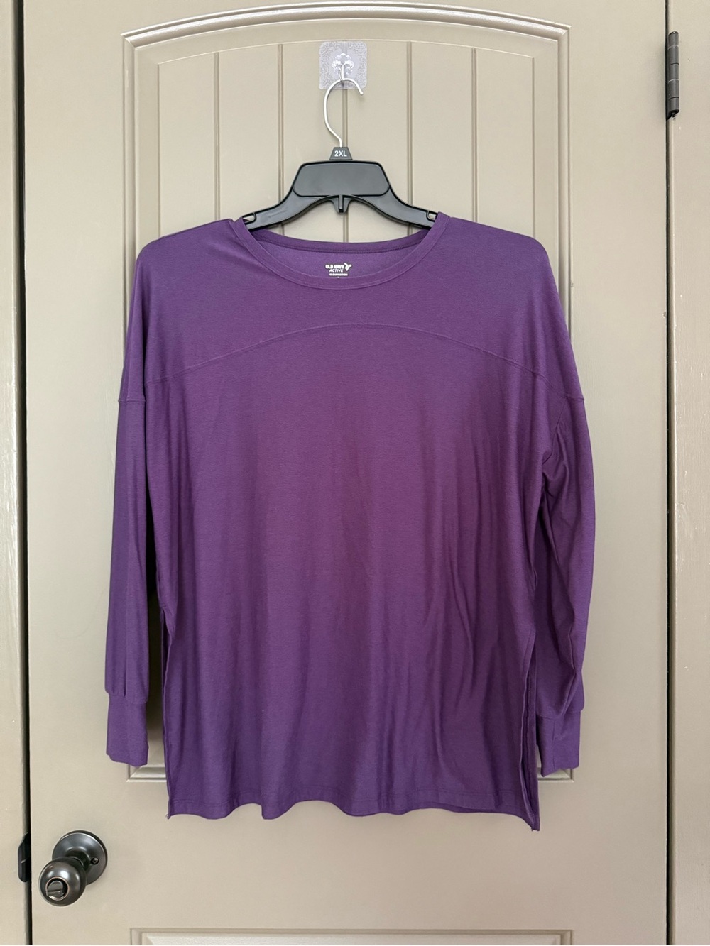 Old Navy Long-Sleeve Crewneck Tee - Plum Purple